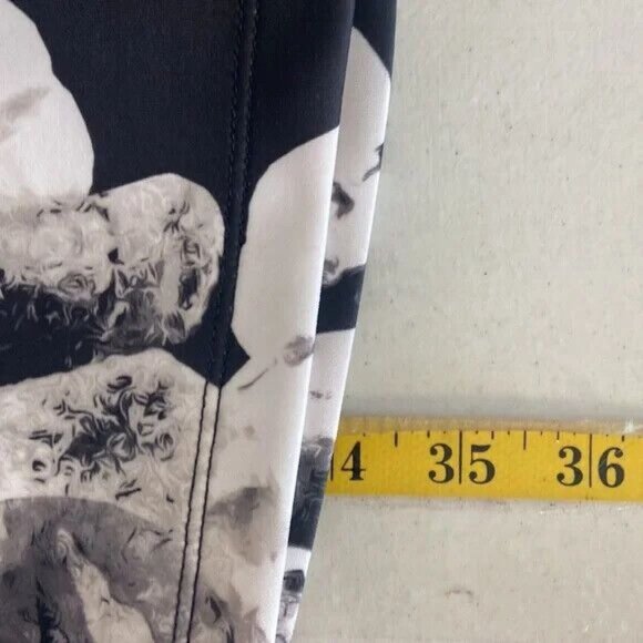 Apt 9 Dress Black & White Floral Print Sleeveless Medium - Picture 6 of 8